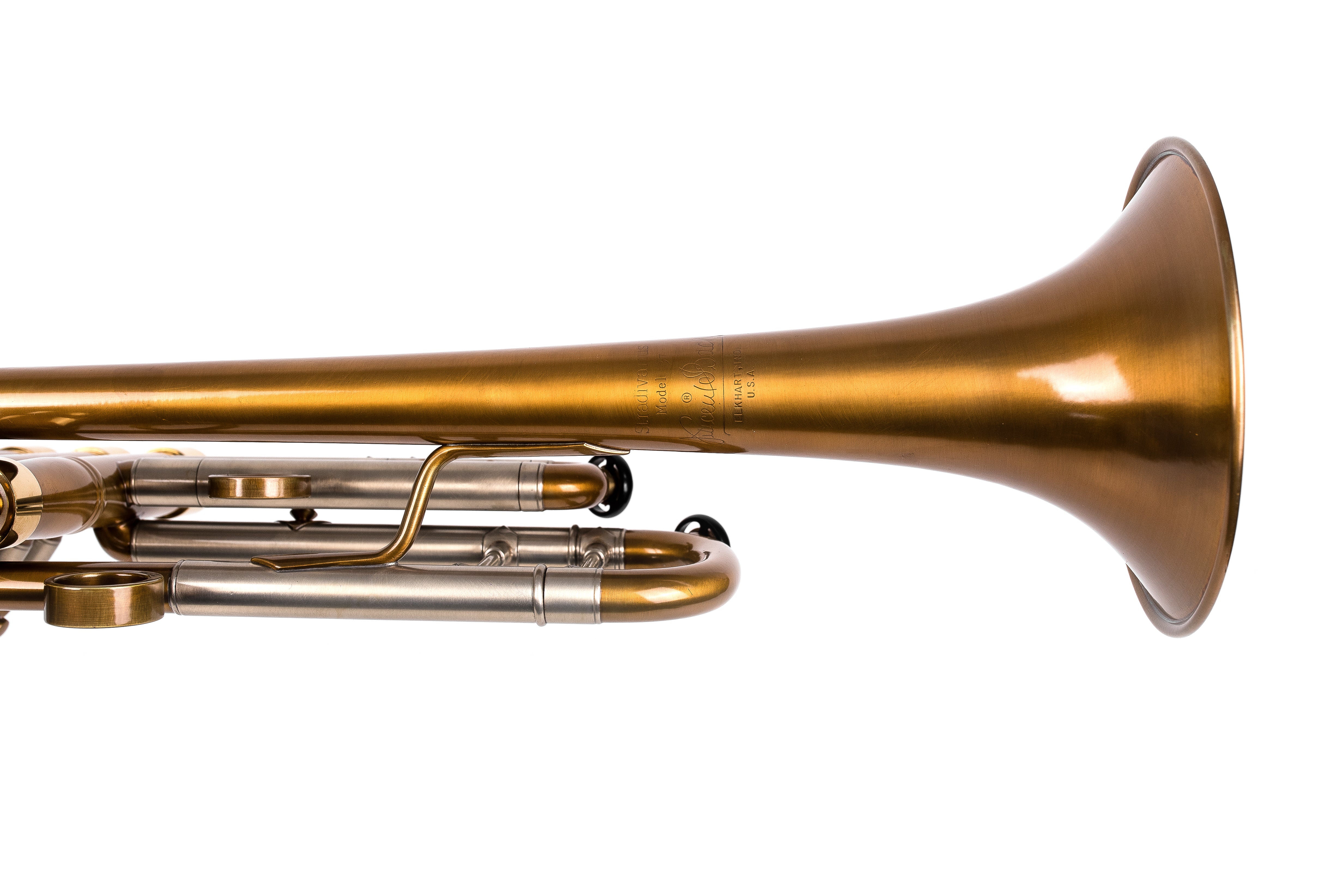 Custom Bach Stradivarius 180-37 "Honey Patina" trumpet by KGUmusic