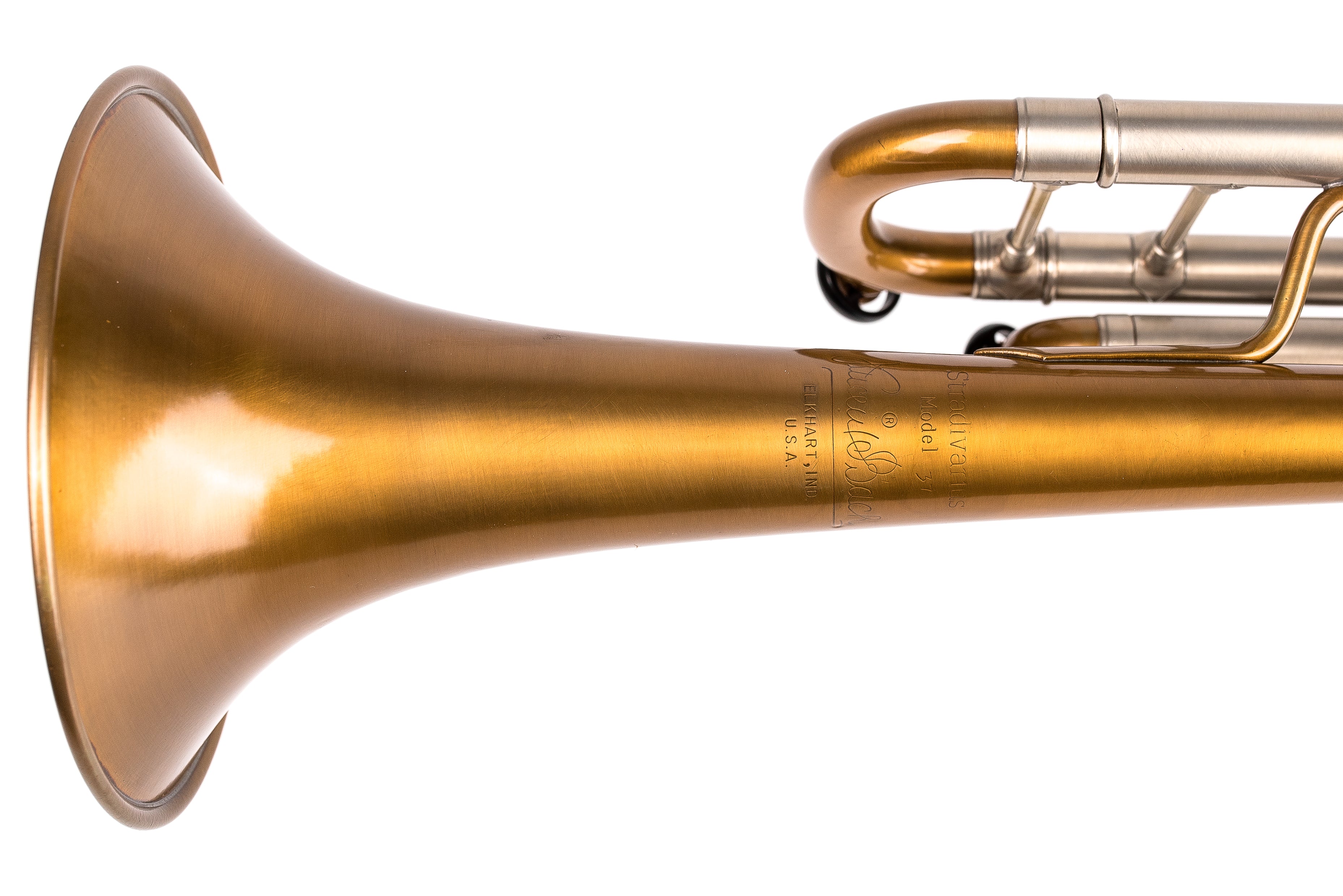 Custom Bach Stradivarius 180-37 "Honey Patina" trumpet by KGUmusic