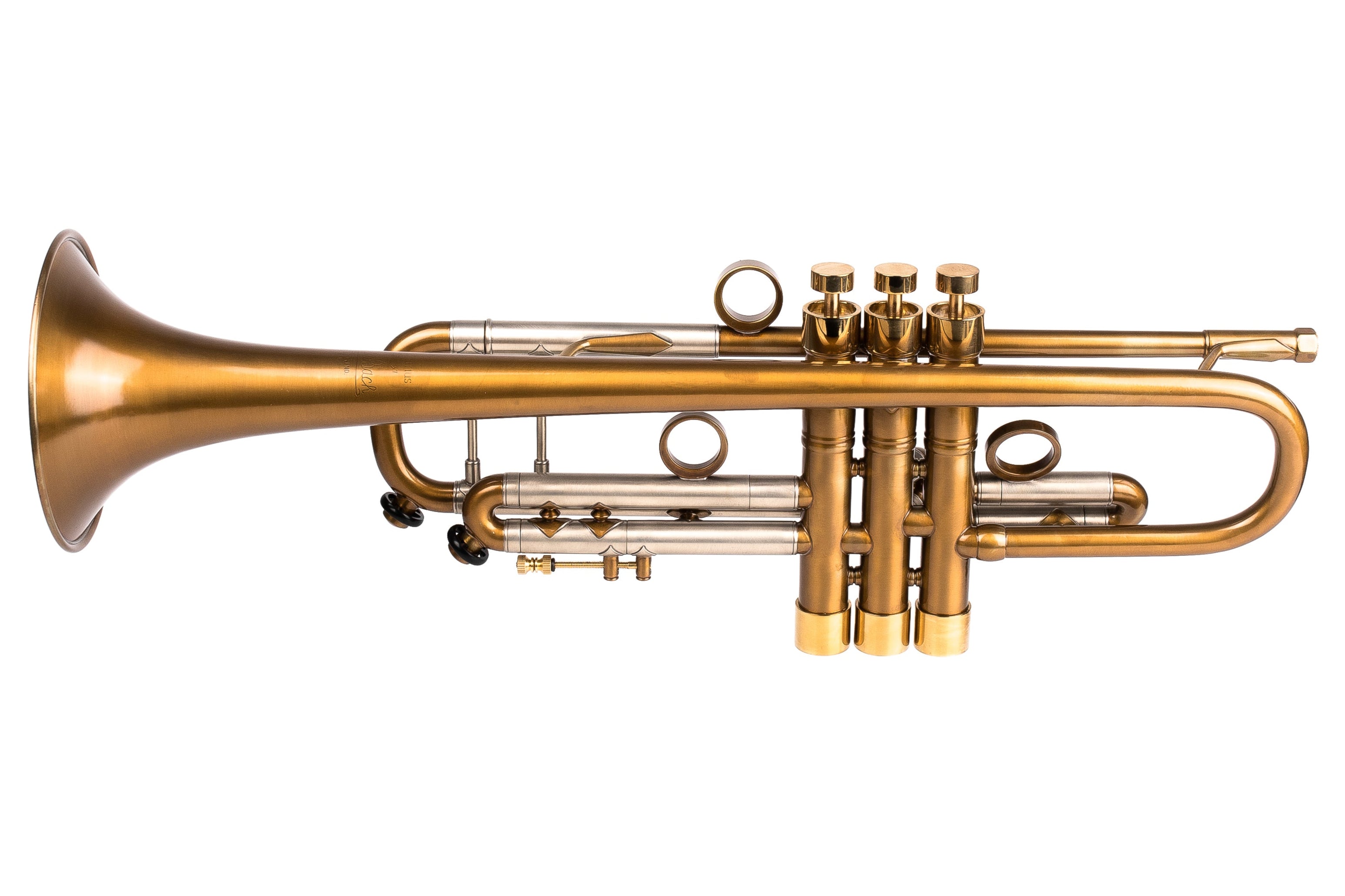 Custom Bach Stradivarius 180-37 "Honey Patina" trumpet by KGUmusic