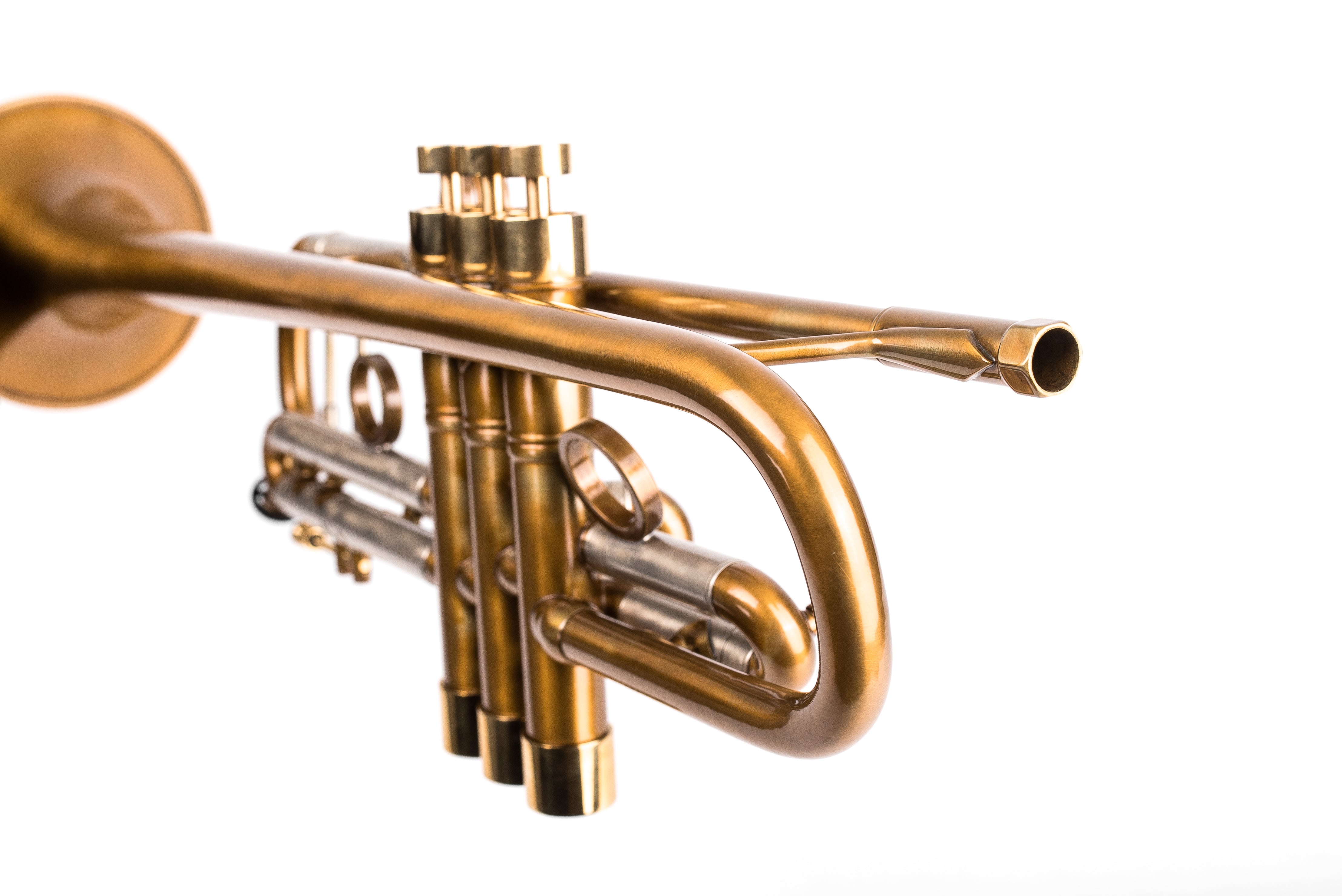 Custom Bach Stradivarius 180-37 "Honey Patina" trumpet by KGUmusic