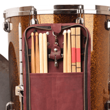 Compact Drumstick bag with drum key holder | Genuine Leather "Crazy Horse"