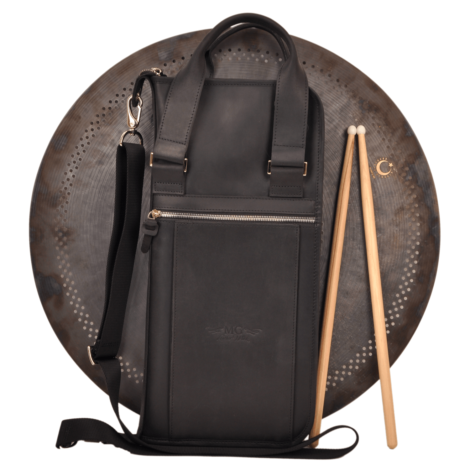 Drumstick Bag with Drum Key Holder | Genuine Leather