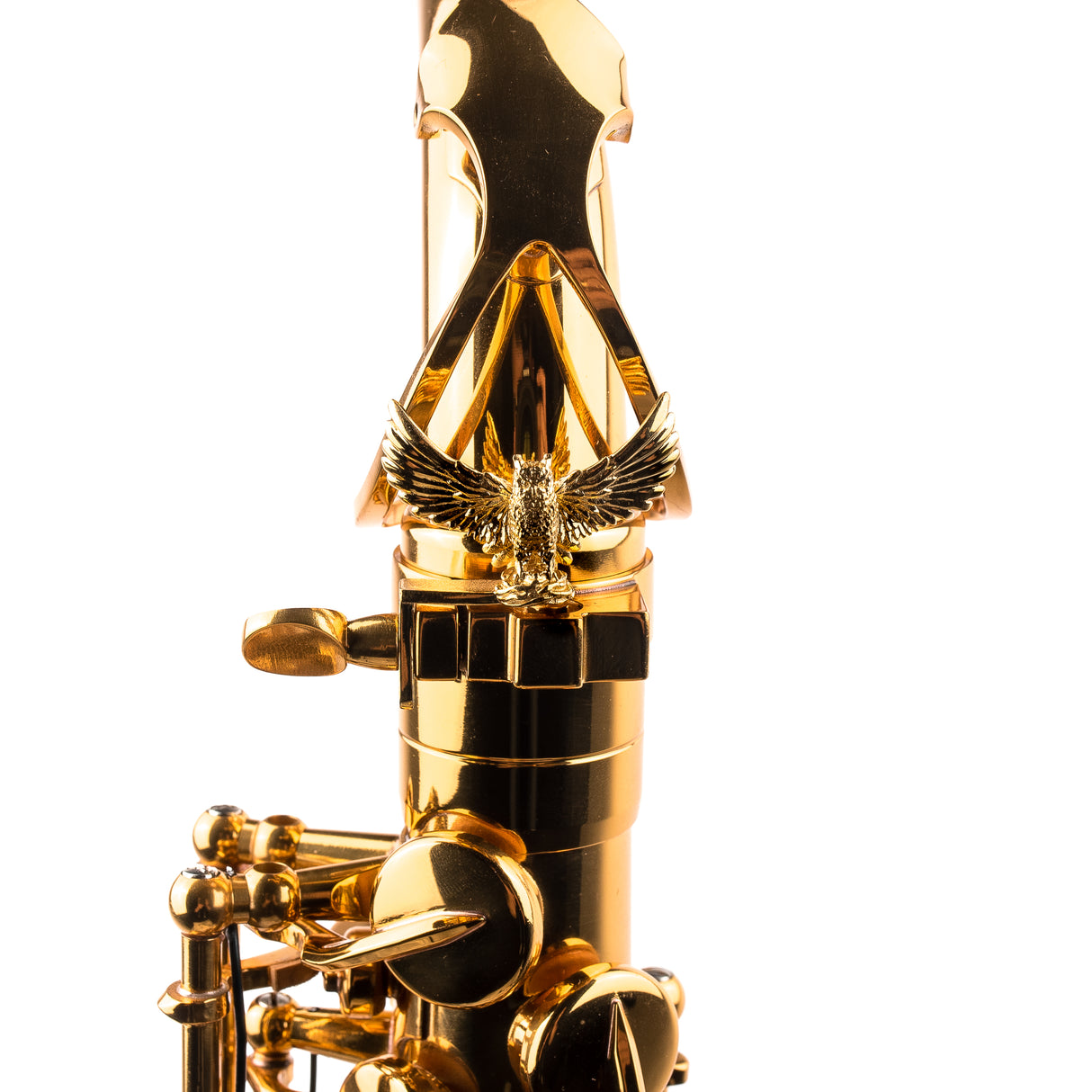 Gold Plated Sax ArtTone Booster | Type of mount – Lyre holder, screw-on (left side)