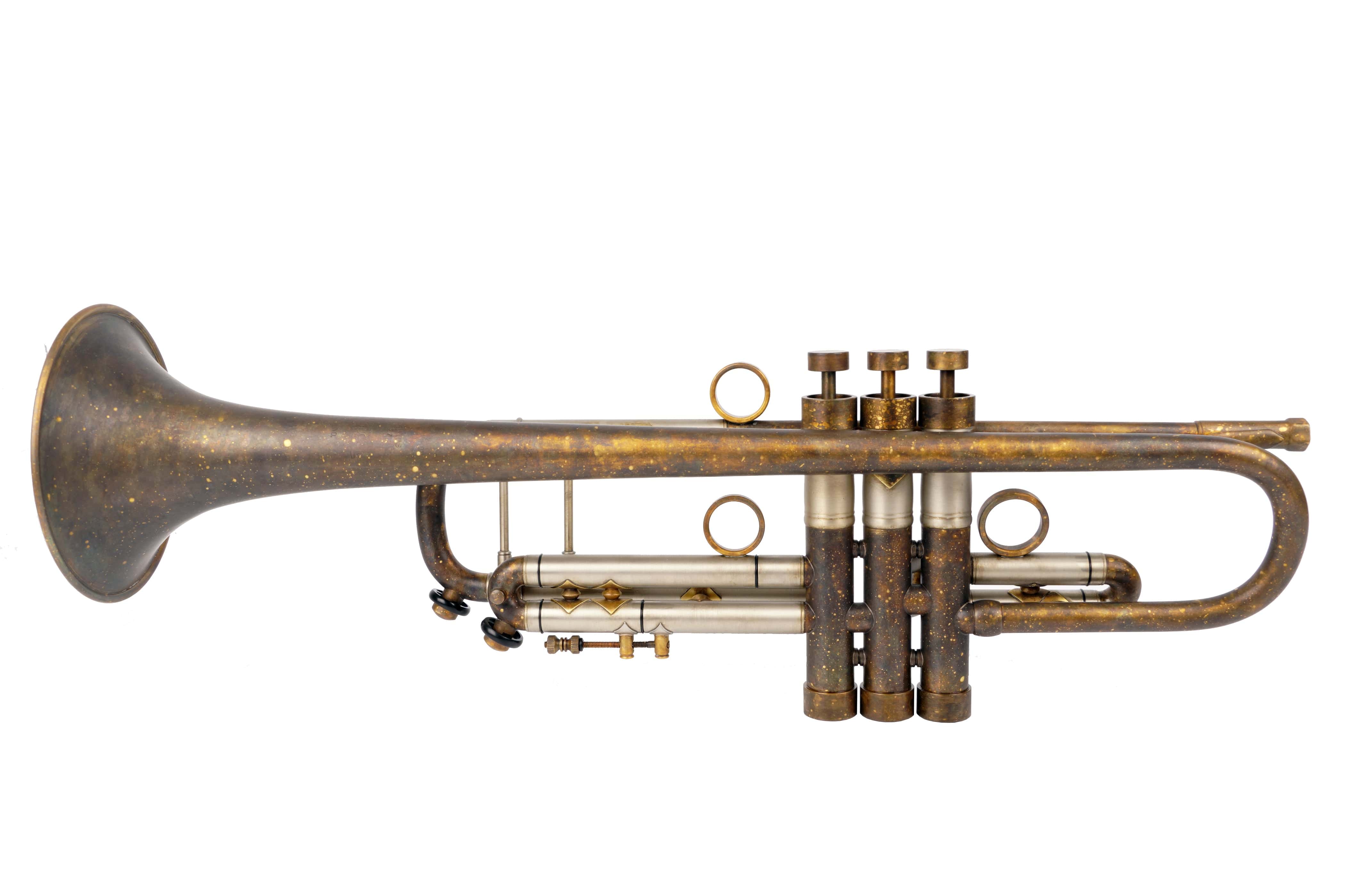 GREEN Bach Stradivarius 37 trumpet customized by KGUmusic