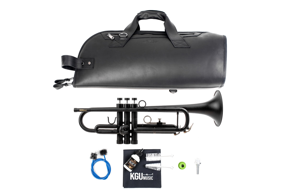 KGUmusic Aria Student Trumpet | Black Matte Lacquer