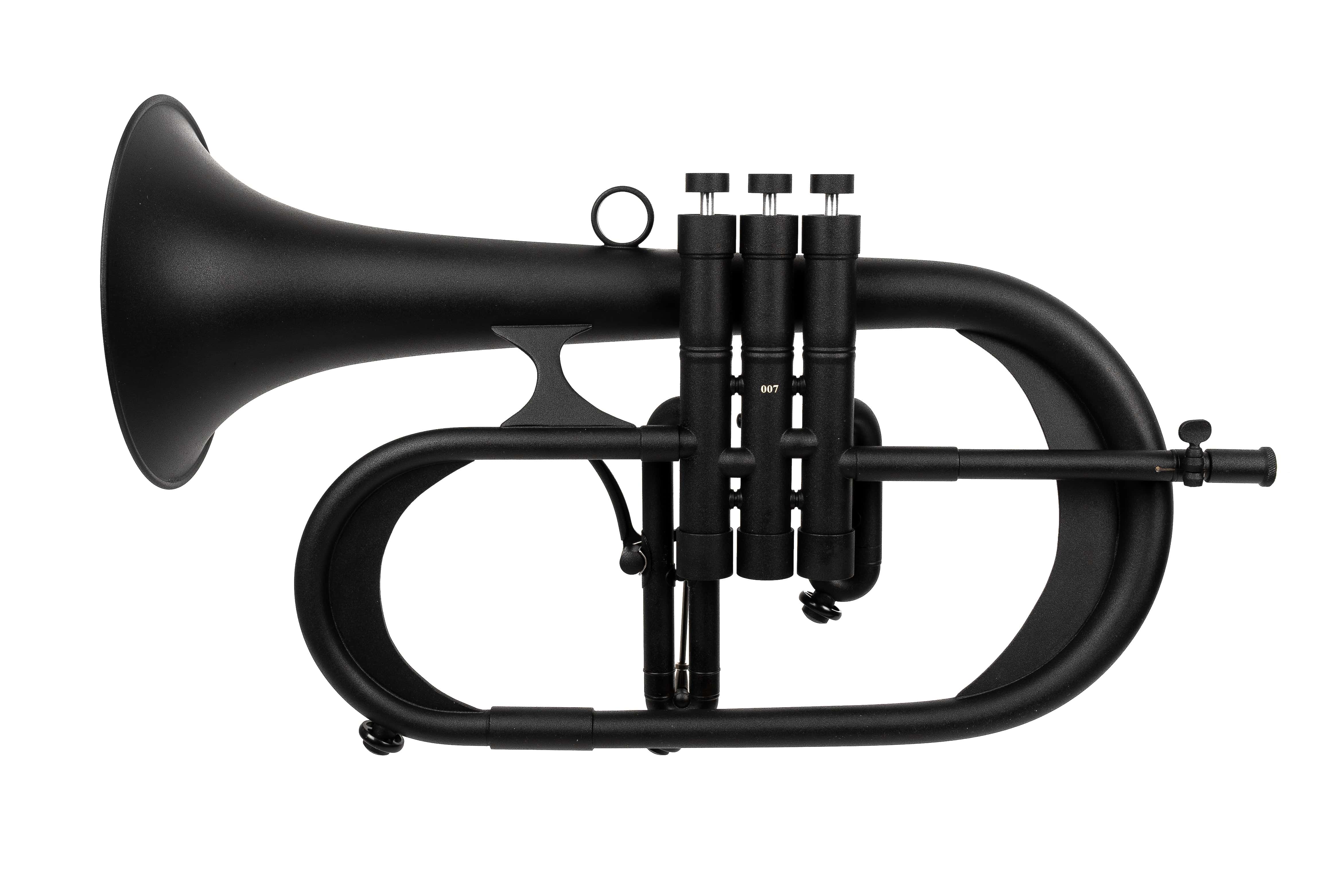 KGUmusic Handcrafted Flugelhorn (BLACK)