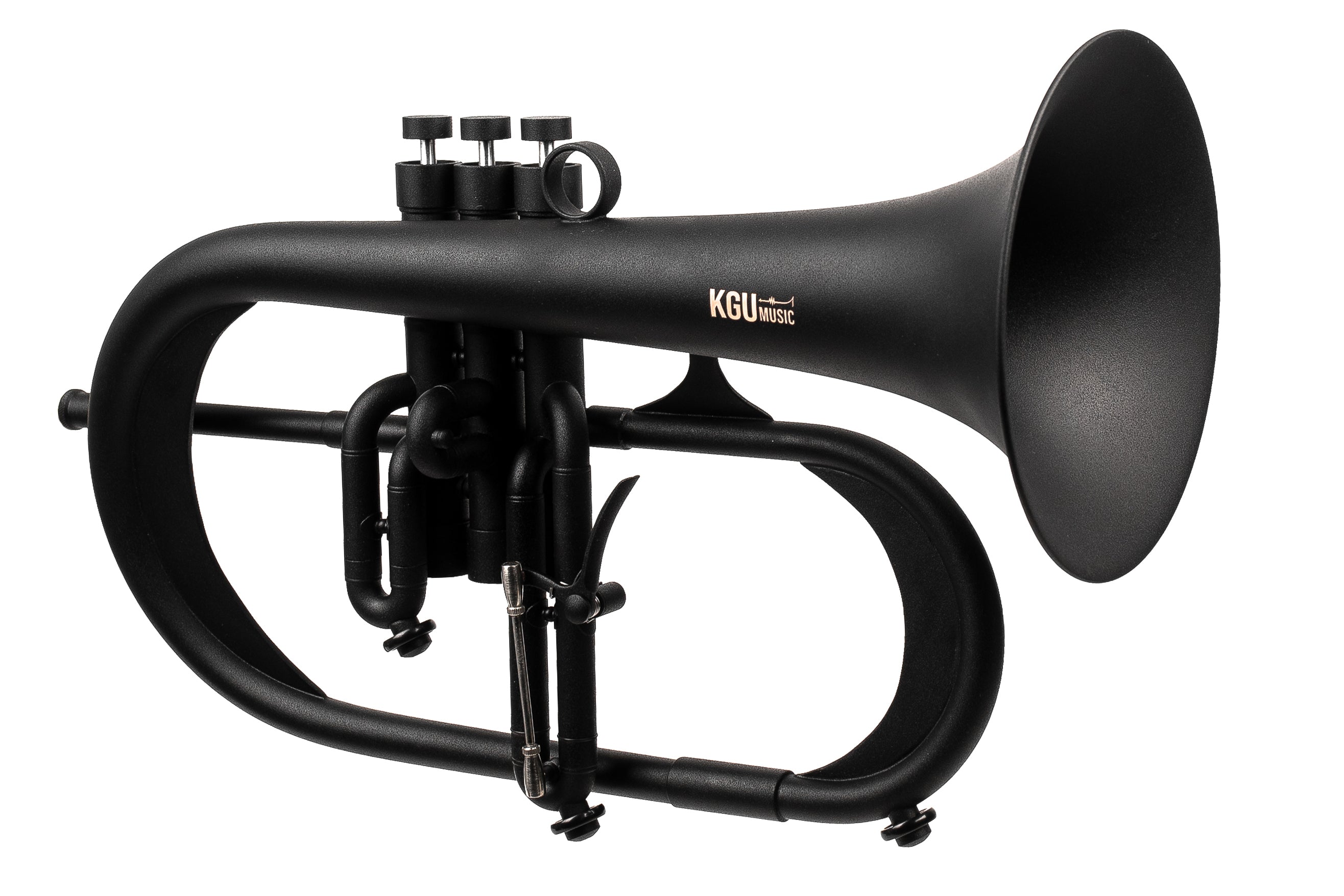 KGUmusic Handcrafted Flugelhorn (BLACK)