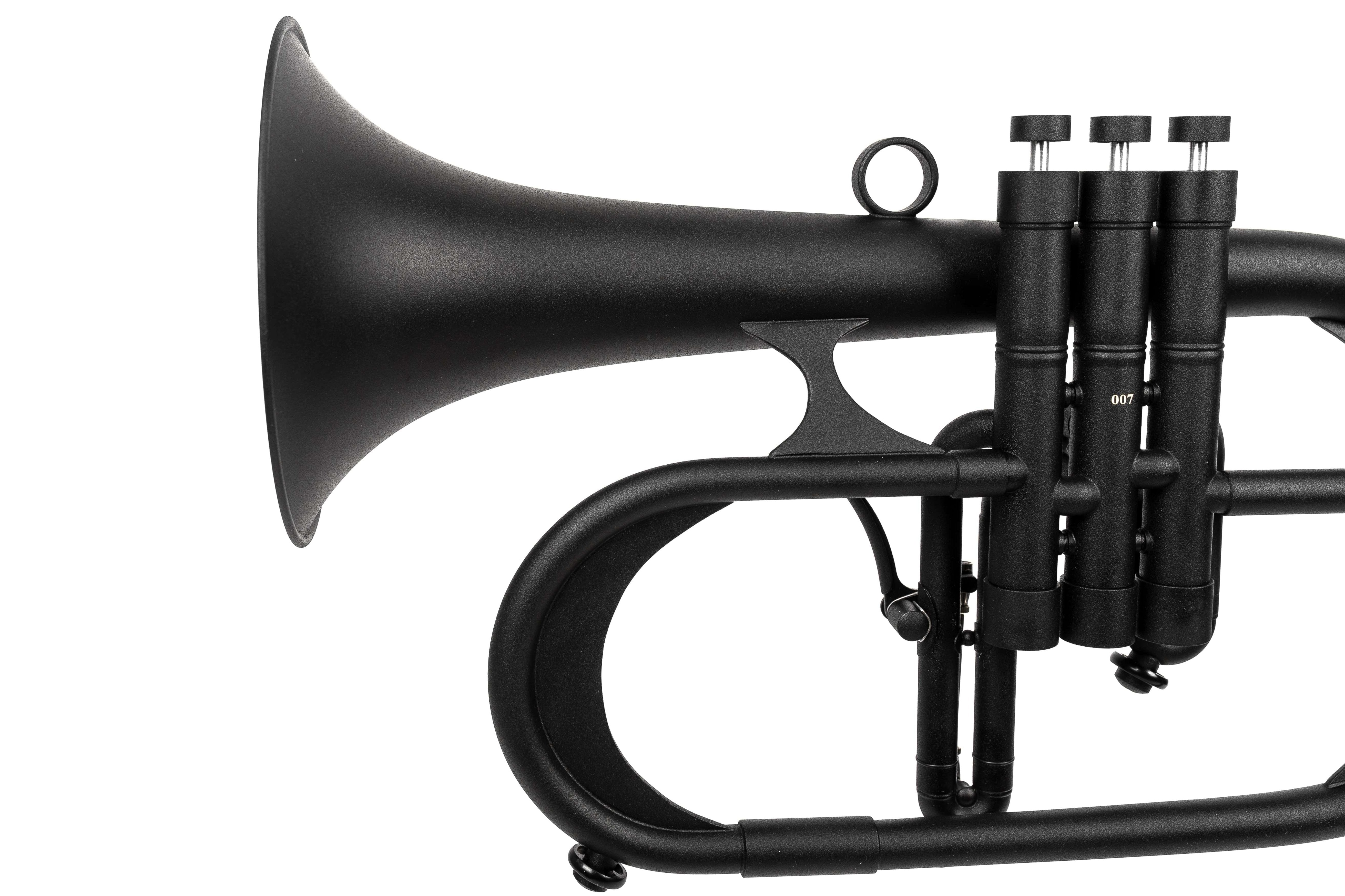 KGUmusic Handcrafted Flugelhorn (BLACK)