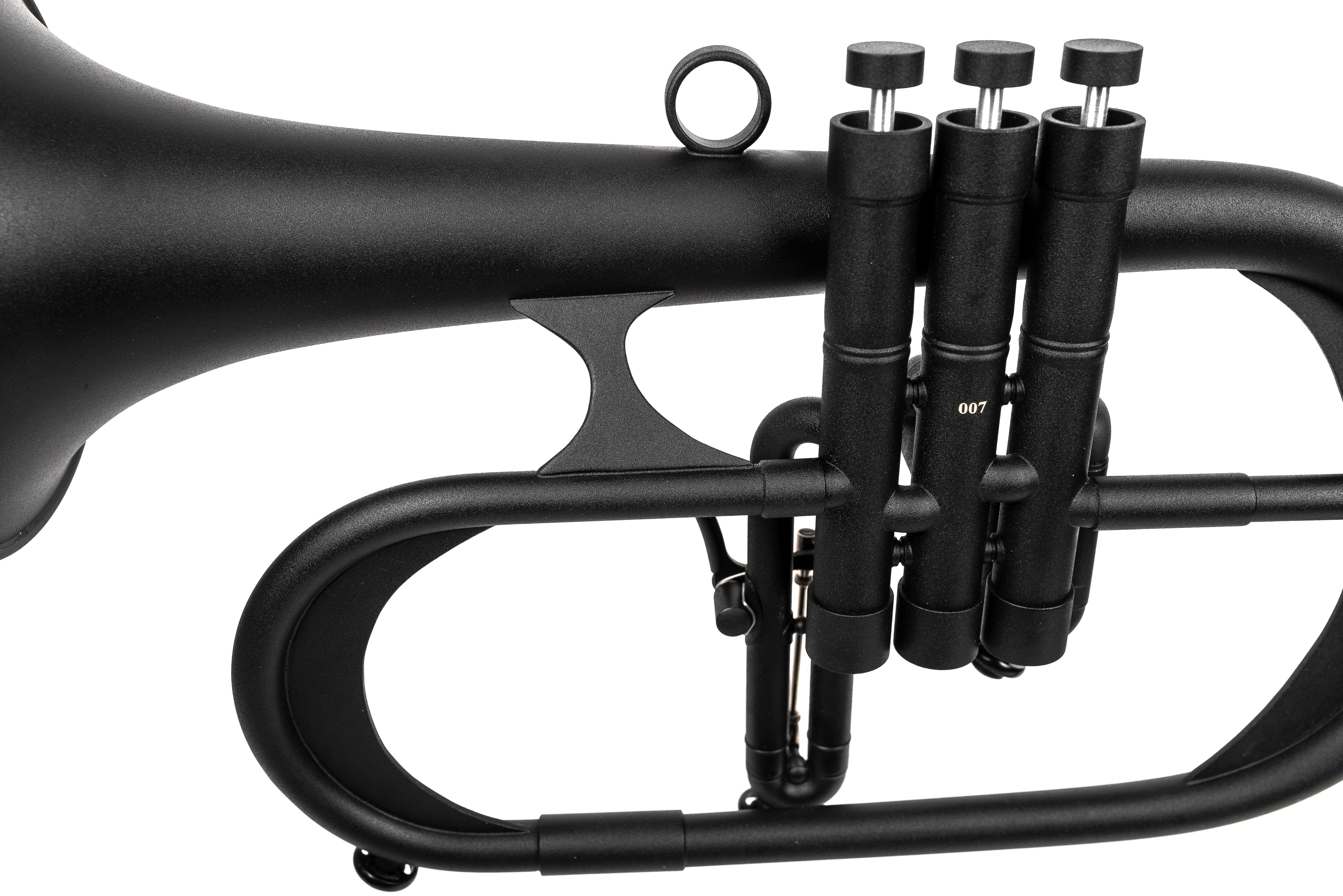 KGUmusic Handcrafted Flugelhorn (BLACK)