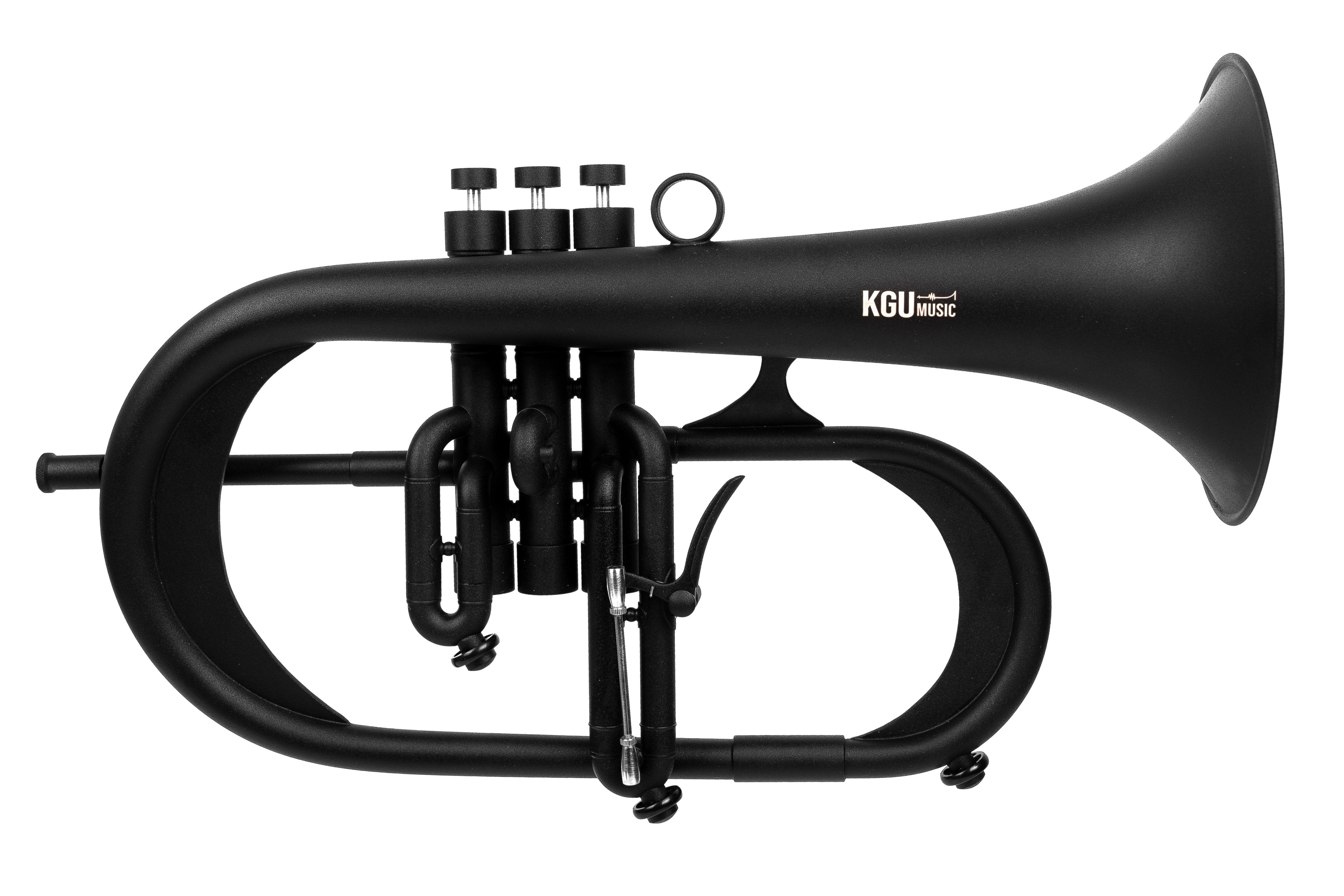 KGUmusic Handcrafted Flugelhorn (BLACK)