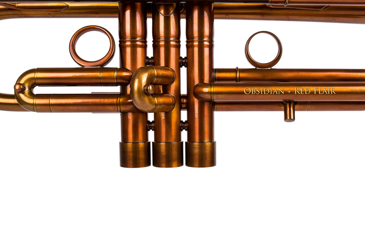 KGUmusic Obsidian+ Red Flare 140mm Trumpet