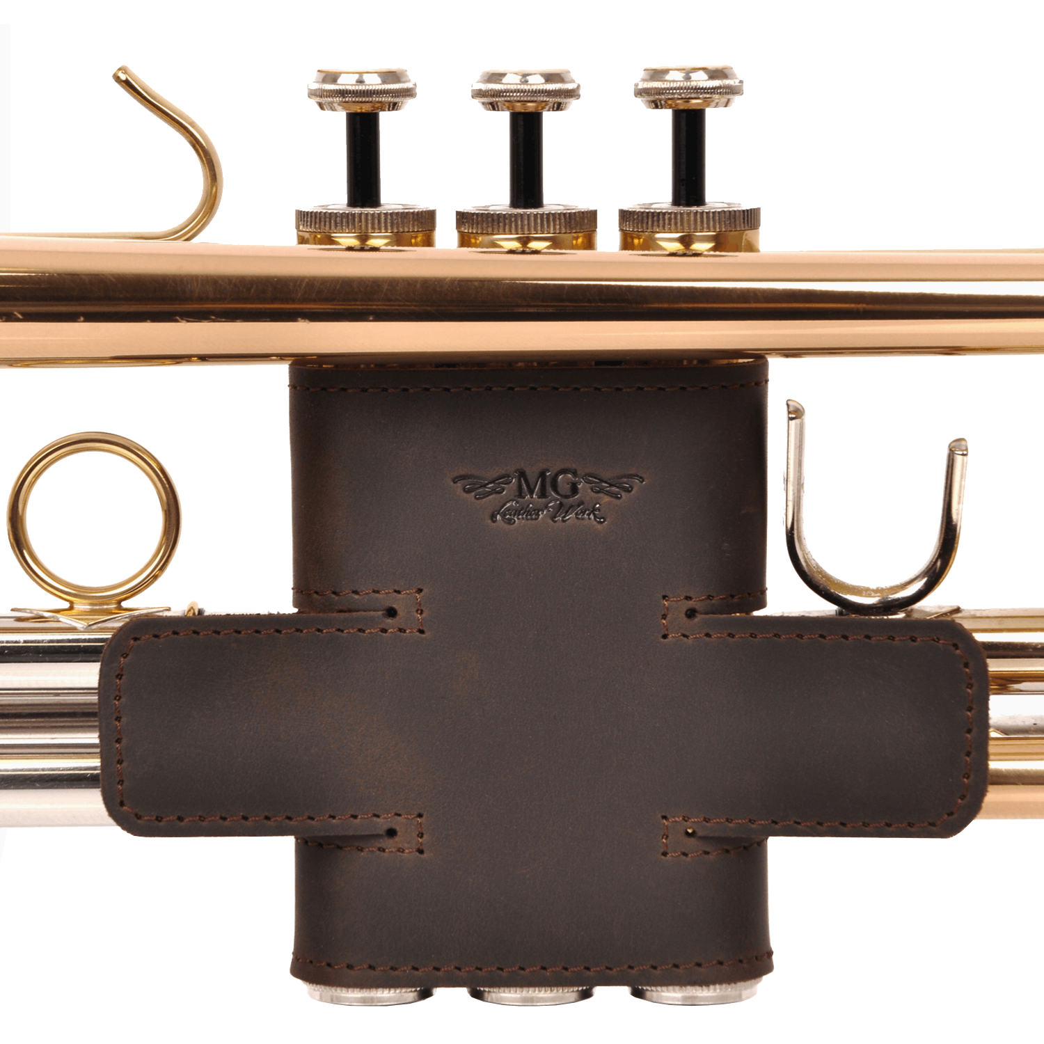 Genuine Leather Trumpet Valve Guard | Size L