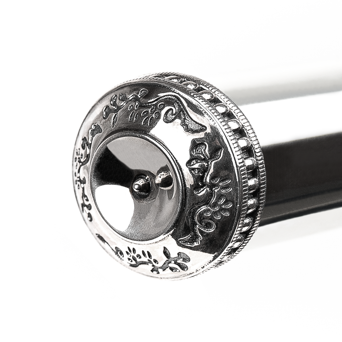 Leaf Series Crown for Flute | Dark Silver | KGUmusic