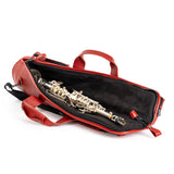Gig Bag for Straight Soprano Saxophone | Genuine "Flotar" Leather