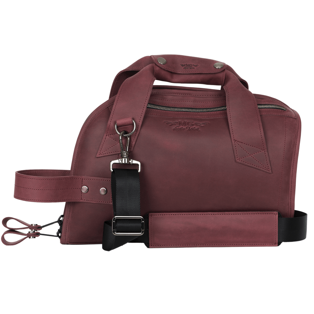 Pocket Trumpet Gig Bag. Crazy Horse leather