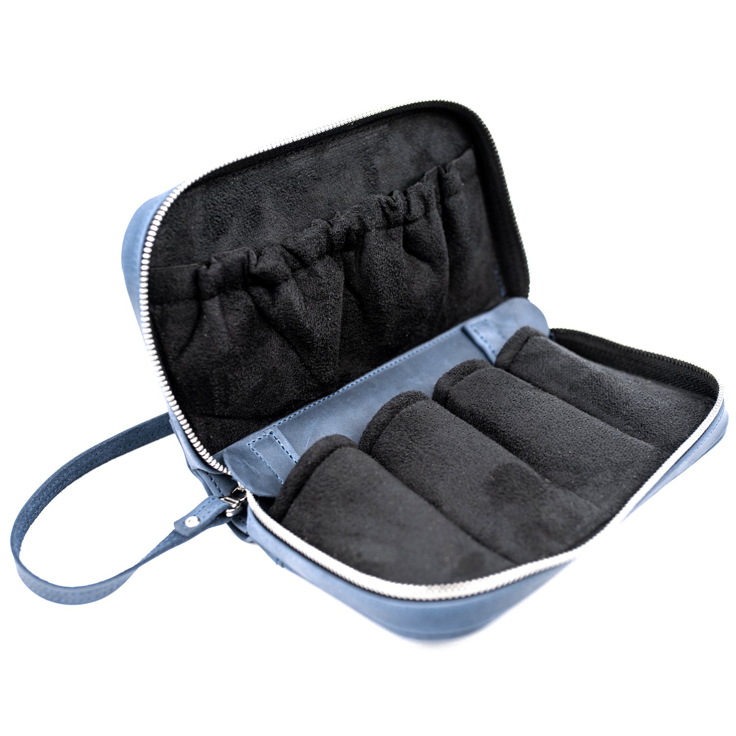 Velvet-lined KGUmusic pouch, offering secure storage for mouthpieces.