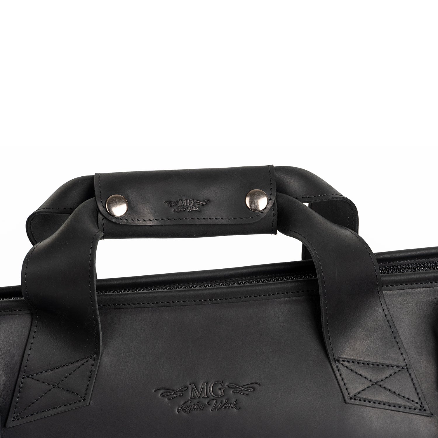 Gig Bag for Straight Soprano Saxophone | Genuine Leather "Crazy Horse"