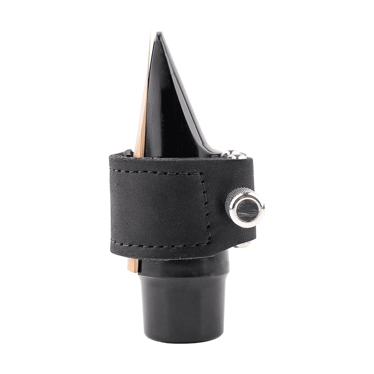 Leather Ligature & Cap for Alto Saxophone Mouthpiece | KGUmusic