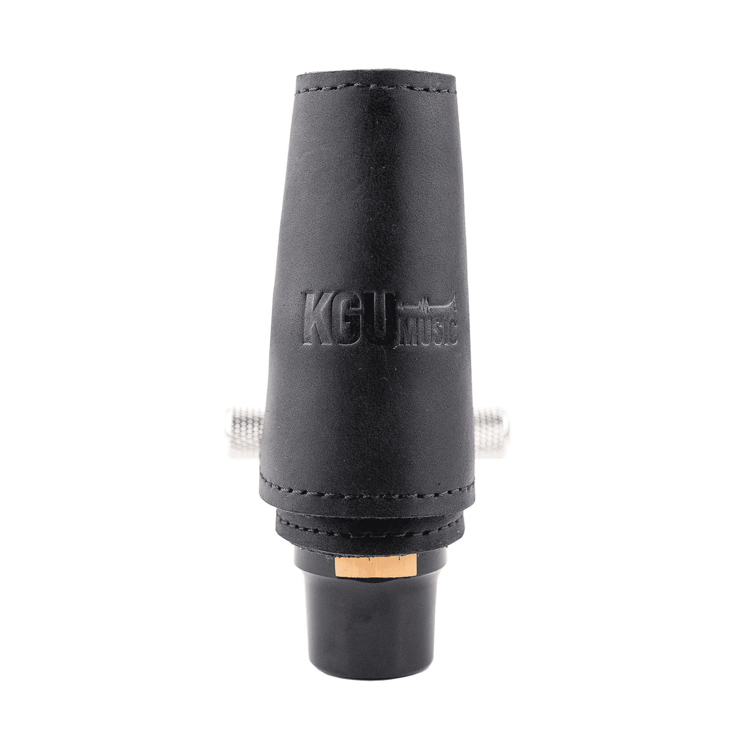 Leather Ligature & Cap for Alto Saxophone Mouthpiece | KGUmusic