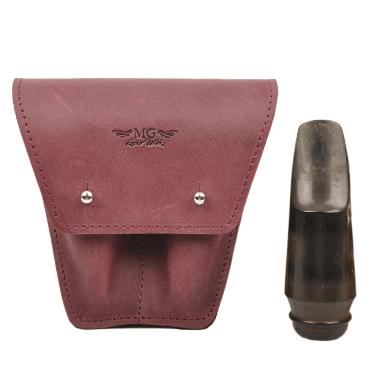 Pouch for 1-3 saxophone mouthpieces | Genuine leather
