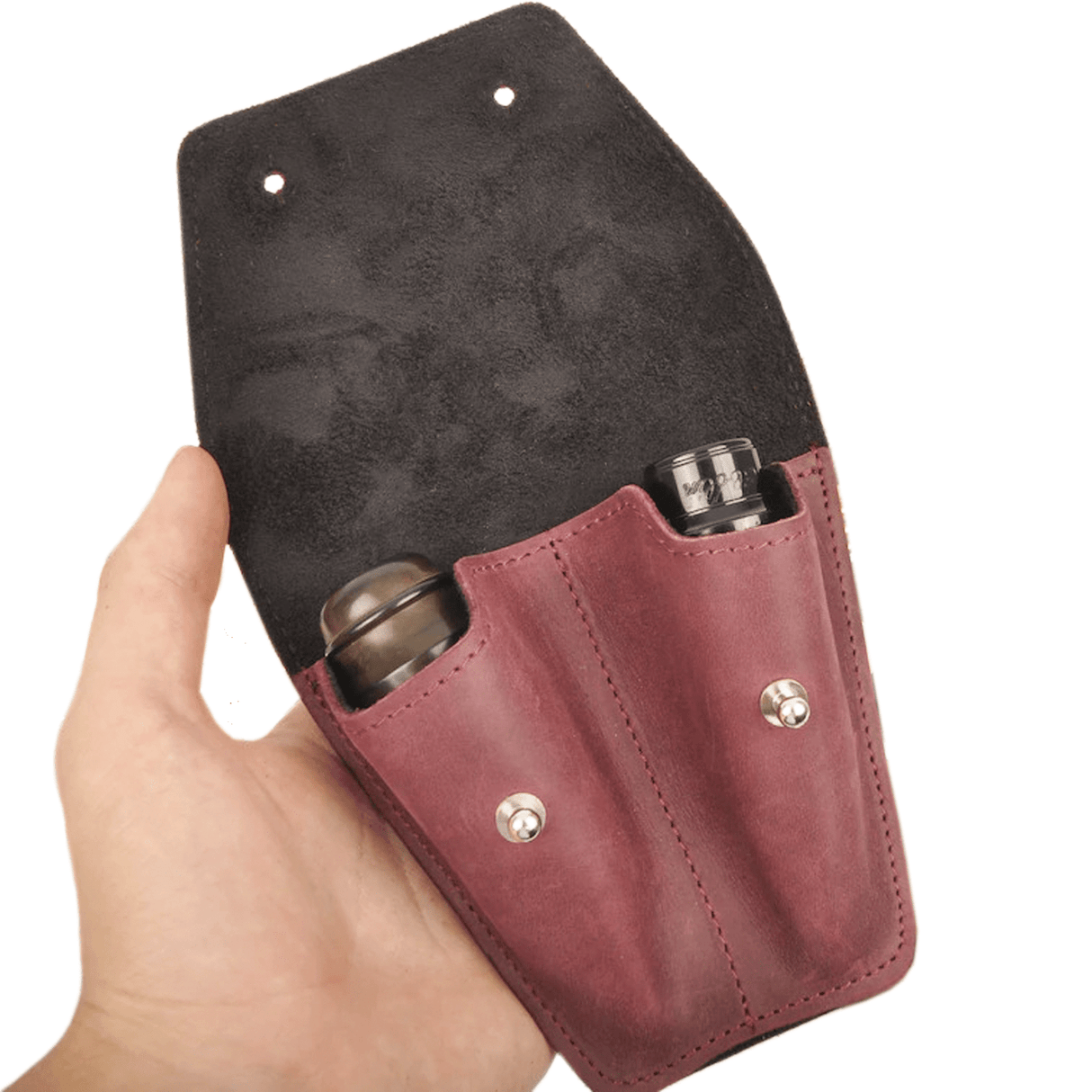 Pouch for 1-3 saxophone mouthpieces | Genuine leather