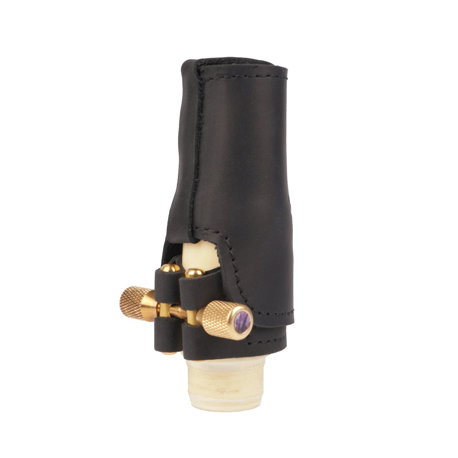 Leather Ligature & Cap for Alto Saxophone Mouthpiece | KGUmusic