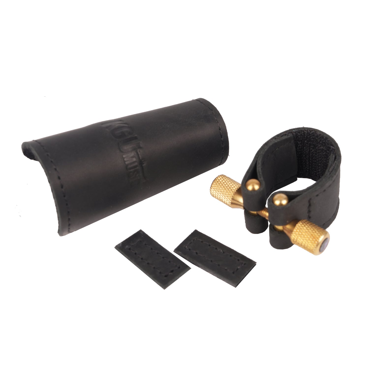 Leather Ligature & Cap for Alto Saxophone Mouthpiece | KGUmusic