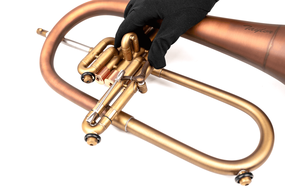 Close-up of KGUmusic-Taylor flugelhorn.