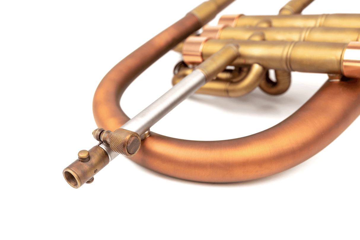 Flugelhorn leadpipe and screws, KGUmusic-Taylor model.