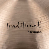 The Crash 16 cymbal from the KGUmusic Traditional Series