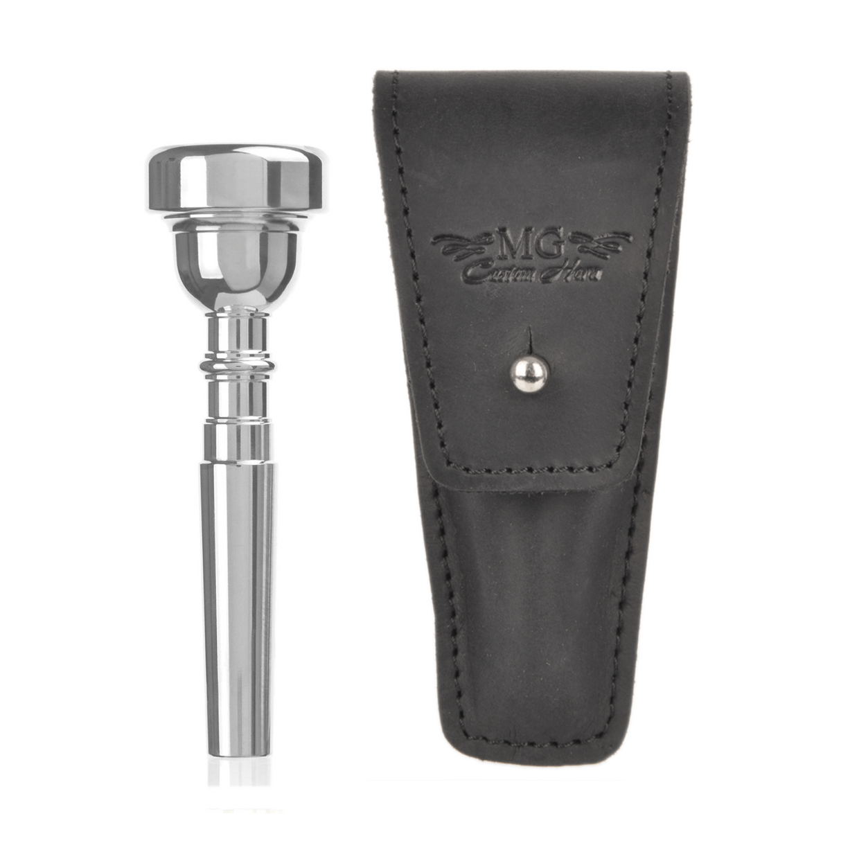 Trumpet Mouthpiece Leather Pouch. MG Leather Work