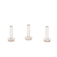 KGUmusic solid brass trumpet valve stems for trumpet. Silver plated.