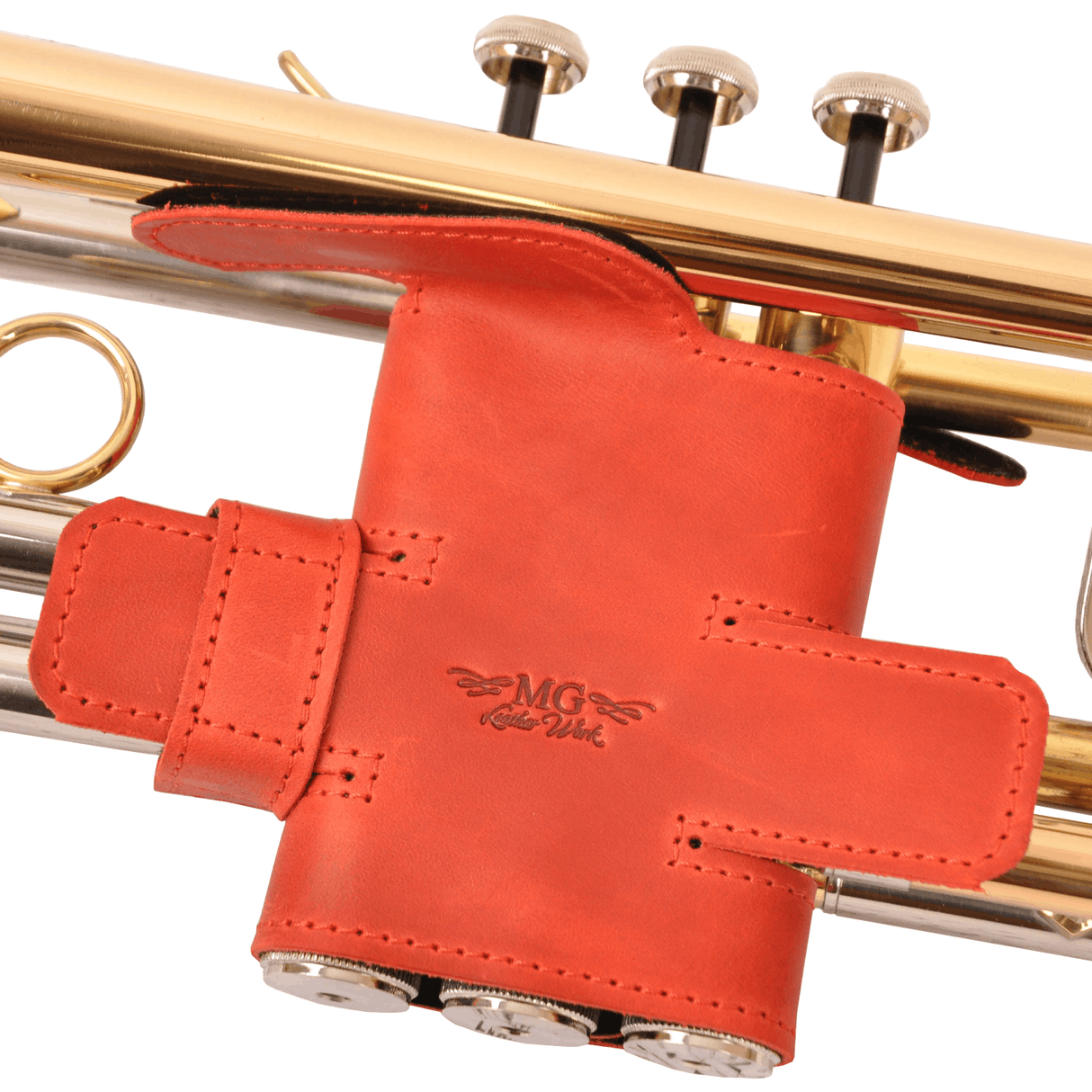 Genuine Leather Trumpet Valve Guard | Size XL