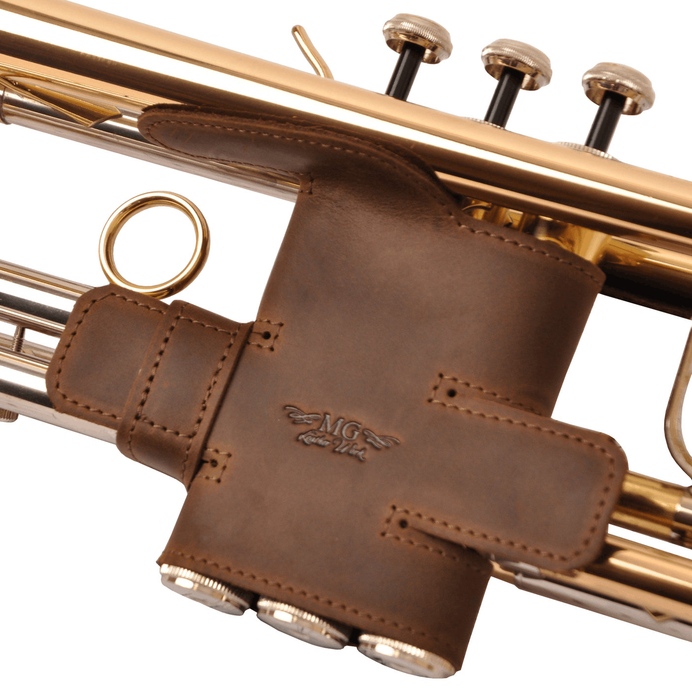 Genuine Leather Trumpet Valve Guard | Size XL