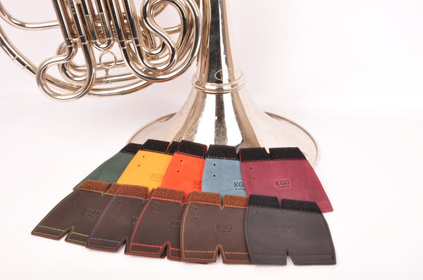 French Horn Hand Guard. Large. Genuine Leather. 7 colors