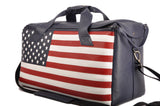 Trumpet/Flugelhorn gig bag with US flag (double or triple). Flotar Leather