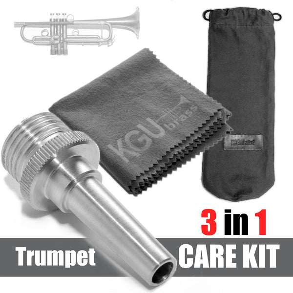 Trumpet Cleaning and Care kit by KGUmusic | 3 in 1 set