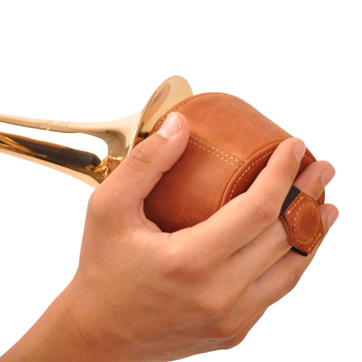 Leather plunger mute