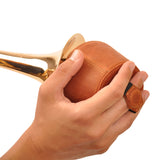 Leather plunger mute