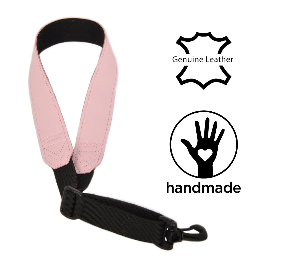 Saxophone Strap for Alto, Tenor, Soprano, and Baritone | Genuine DETROIT Leather