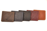 Leather wallet with print of a famous jazz bassist | Gift for Musicians