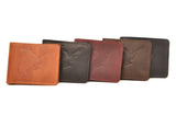 Leather Wallet with Guitarist print | Gift for Musicians