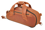 Gig Bag for Curved Soprano saxophone | Genuine leather "Crazy Horse"