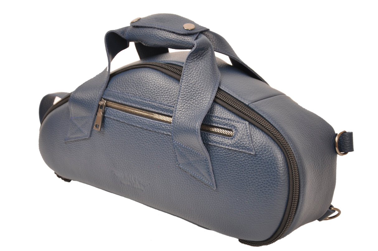 Gig Bag for Curved Soprano saxophone | Genuine leather "Flotar"