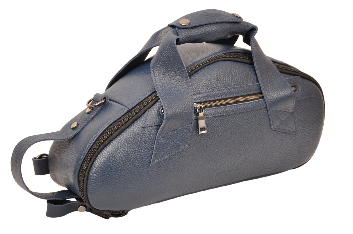 Gig Bag for Curved Soprano saxophone | Genuine leather "Flotar"