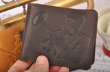 Leather Wallet with Dizzy Print | Gift for Musicians