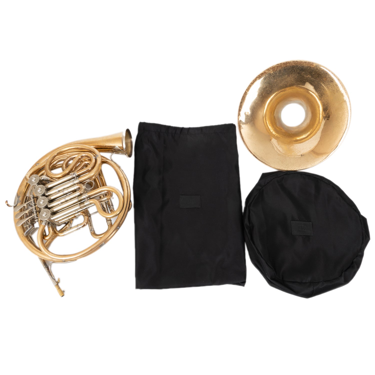 KGUmusic shelter bag for French horn - sleek and protective design.