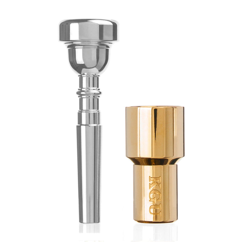 Trumpet Mouthpiece Booster Gold plated and mouthpiece