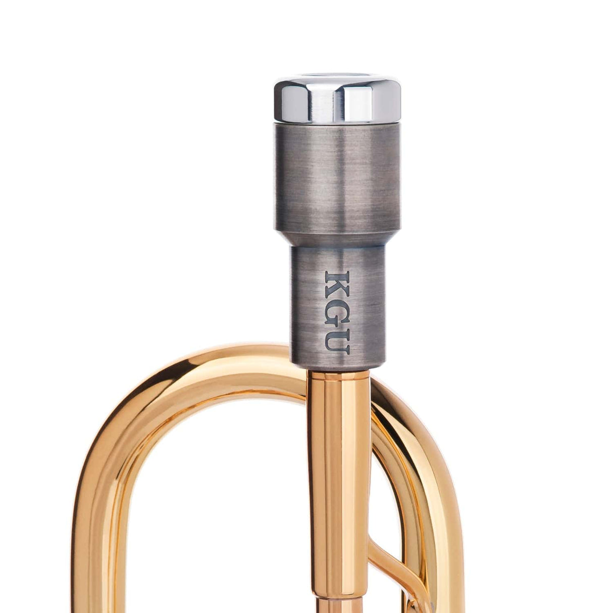 KGUmusic Trumpet Mouthpiece Booster Silver Brushed