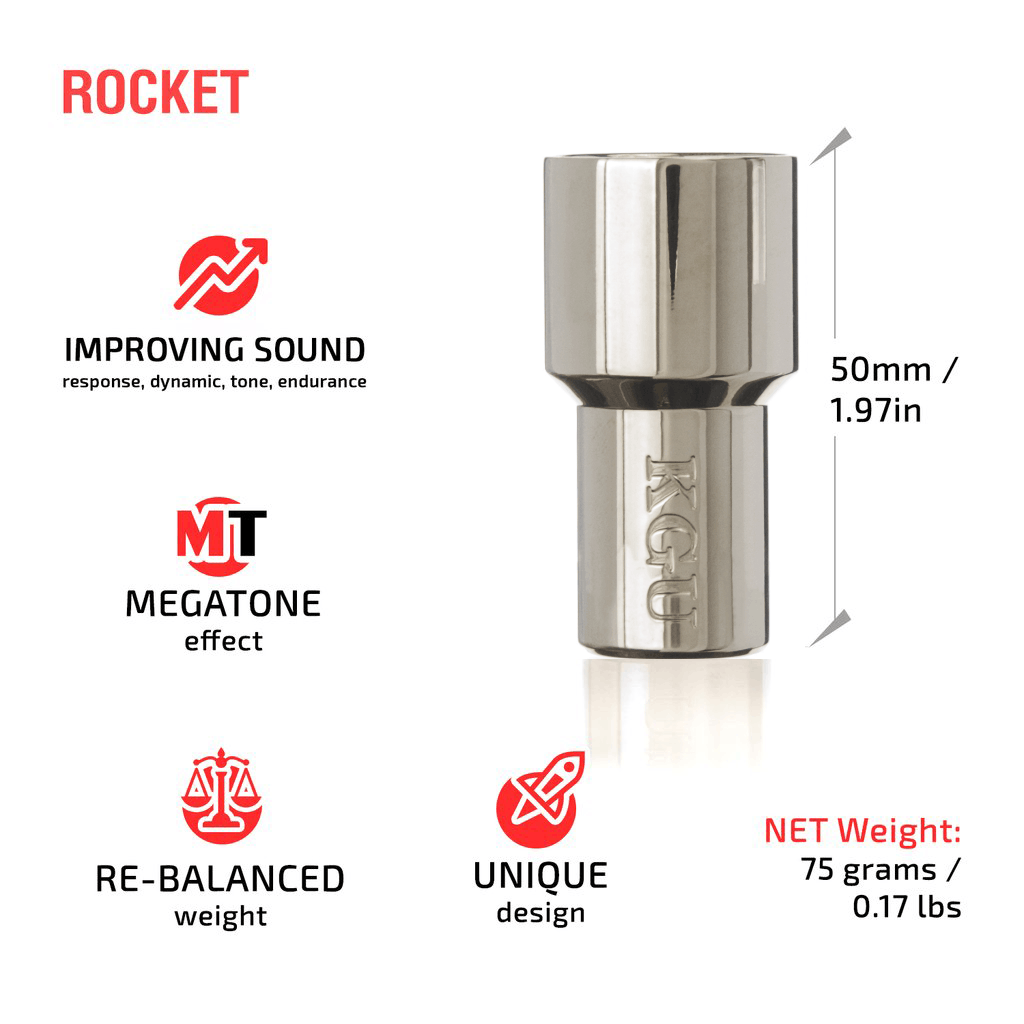 KGUmusic Rocket Trumpet Mouthpiece Booster Silver Plated
